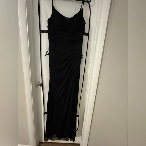 Azazie Deandra bridesmaid dress in black - Picture 3 of 4